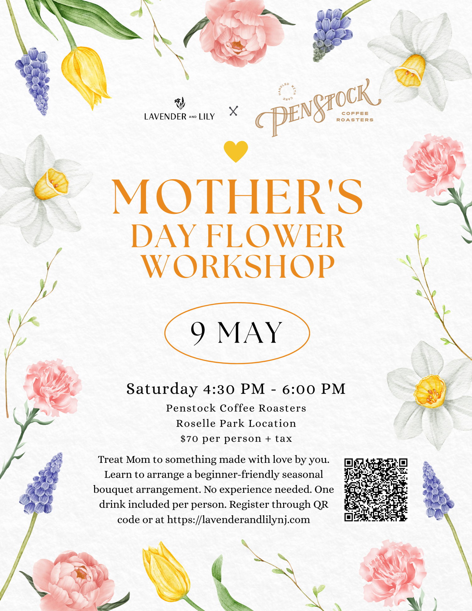 Penstock Coffee Collab - Mother's Day 2026 Bouquet Workshop
