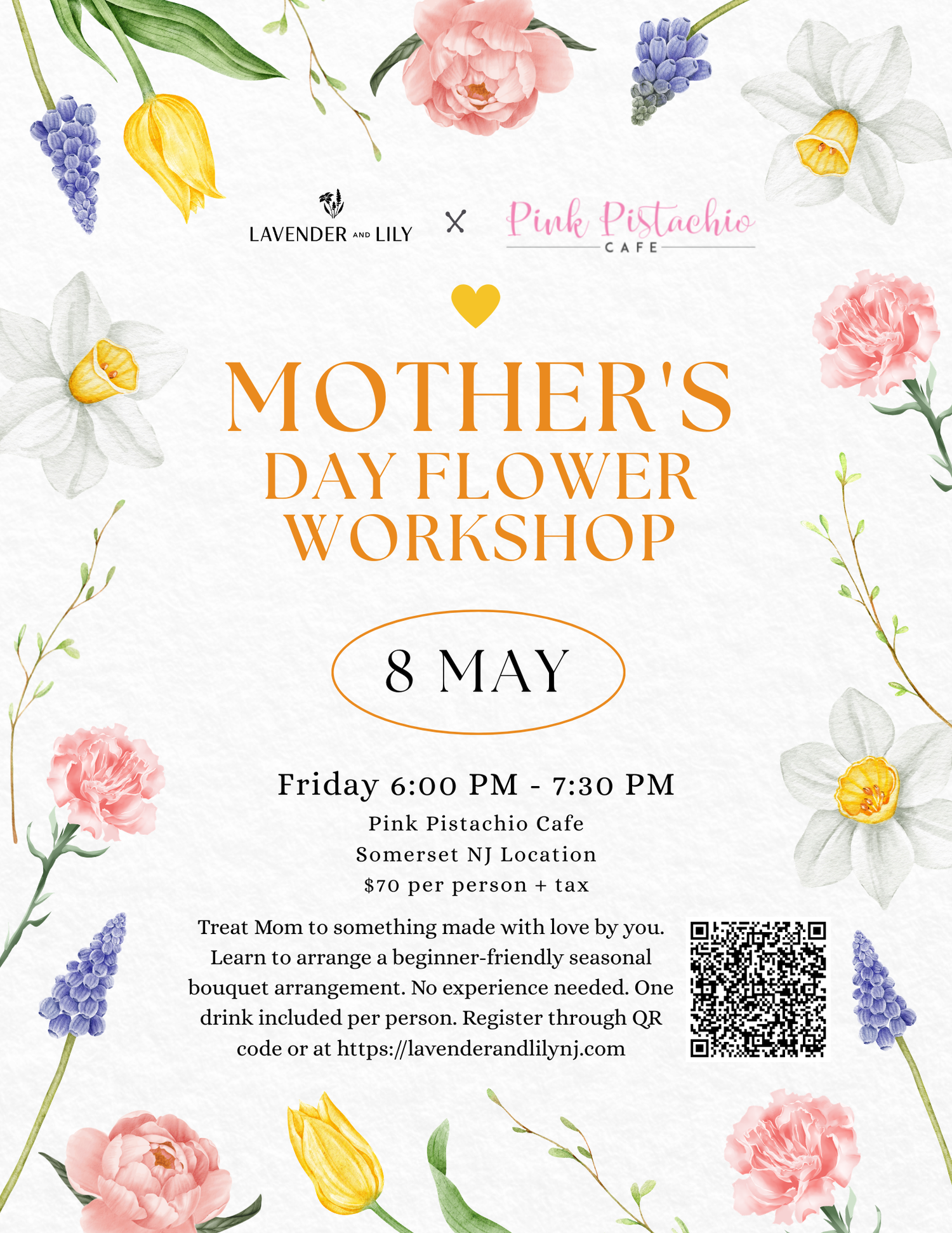 Pink Pistachio Collab - Mother's Day 2026 Bouquet Workshop