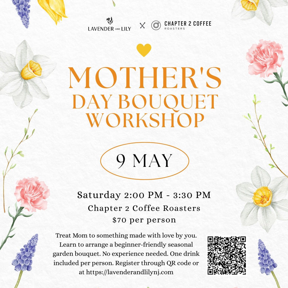 Chapter 2 Coffee Collab - Mother's Day 2026 Bouquet Workshop