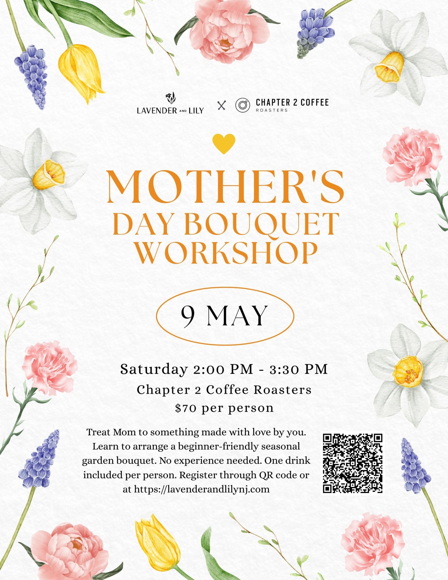 Chapter 2 Coffee Collab - Mother's Day 2026 Bouquet Workshop